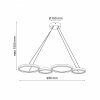 Lampa wisząca LED FLAMENCO 42W czarna 331021 Sanico Goldlux